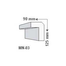 Anro MN-03 Minimal design stukkó tapéta, díszléc és más dekoráció