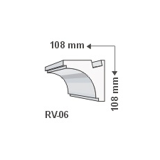 Anro RV-06 Rejtett világítás díszléc - oldalfal tapéta, díszléc és más dekoráció