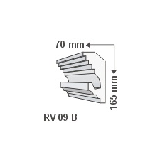 Anro RV-09/B Rejtett világítás díszléc - mennyezet tapéta, díszléc és más dekoráció