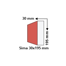 Anro Sima léc 3 cm x 19.5 cm - felületkezelt tapéta, díszléc és más dekoráció