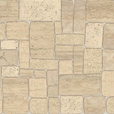 ANRO Wall Flexpanel PVC falburkoló lap - Bézs mészkő (Stone shell rock beige) tapéta, díszléc és más dekoráció