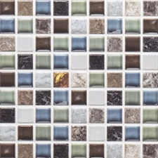ANRO Wall Flexpanel PVC falburkoló lap - Mozaik csempe Izlandi márványos műanyag burkolat dekorburkolat