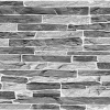 ANRO Wall Flexpanel PVC falburkoló lap - Sötétszürke kő (Slate dark grey)