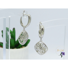  Antiallergén csüngős kőnélküli fülbevaló -rodium fülbevaló