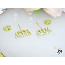  Antiallergén egyedi kis köves fülbevaló-14K fülbevaló