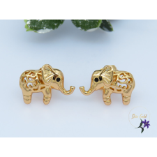  Antiallergén elefántos fülbevaló-18K fülbevaló