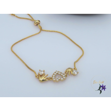  Antiallergén szivecskés karkötő-18K karkötő