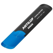 ANTILOP H400 nagy tartályos vágott hegyű szövegkiemelő, neon kék filctoll, marker
