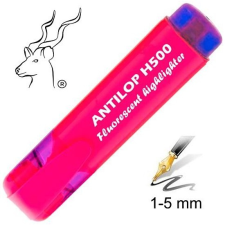 ANTILOP H500 nagy tartályos vágott hegyű szövegkiemelő, neon pink filctoll, marker