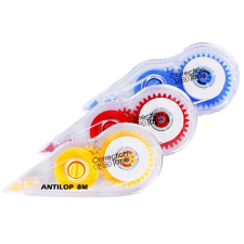 ANTILOP Hibajavító roller 5mmx8m eldobható Compact áttetszó test vegyes színekben Antilop hibajavító