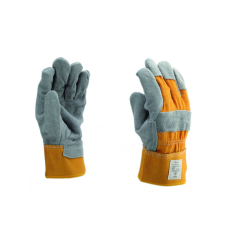 Antiqua Védőkesztyü, hasított bőr , sárga védőkesztyű