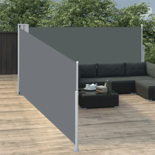  Antracitszürke behúzható oldalsó napellenző 100 x 1000 cm kerti bútor