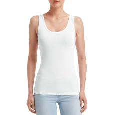 ANVIL Női ujjatlan póló, sztreccs trikó, Anvil ANL2420, White-L