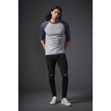 ANVIL Póló Anvil férfi, white/heather dark grey, XS