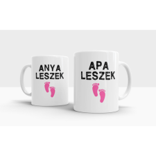  Anya és Apa leszek - páros bögre (rózsaszín) ajándéktárgy