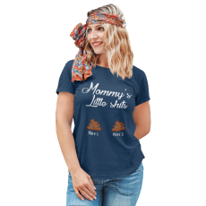  Anya és kicsi kakijai - Személyre Szabható - Női Póló