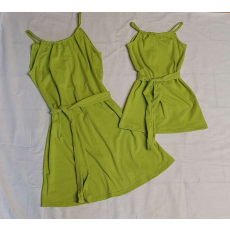  Anya-lánya Olívia szett-lime