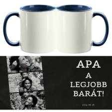 Apa a legjobb barát, kétoldalas fényképes bögre bögrék, csészék