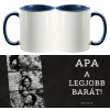 Apa a legjobb barát, kétoldalas fényképes bögre