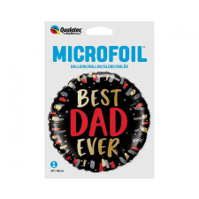  Apa Best Dad Ever fólia lufi 46 cm party kellék