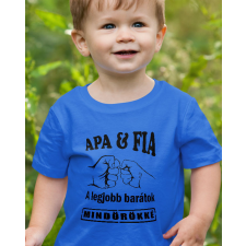  Apa és fia a legjobb barátok gyerek póló - Királykék 152 gyerek póló