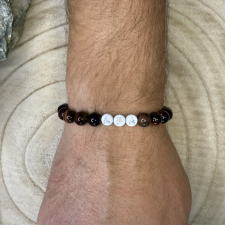 Apa feliratú Macskaszem Ásványkarkötő 8 mm karkötő
