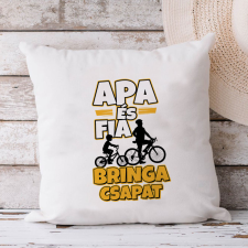 Apa fia ajándékok - Bringa csapat párna lakástextília