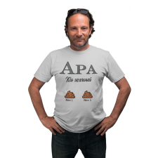  Apa kis szarosai (Személyre szabható) - Férfi Póló férfi póló