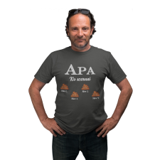  Apa kis szarosai (Személyre szabható) - Férfi Póló férfi póló