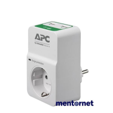 APC PM1WU2-GR SURGE PROTECTOR túlfeszültségvédő 2 USB csatlakozóval szünetmentes áramforrás