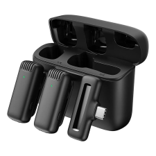 Apexel 2in1 vezeték nélküli mikrofonok smart töltőtokkal USB-C mikrofon