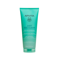 Apivita JUST BEE CLEAR arctisztító habzó gél zsíros bőrre (200ml) arctisztító