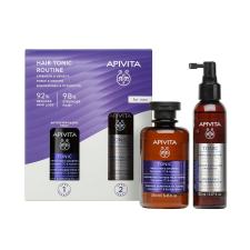 Apivita szett Hajhullás elleni Mens sampon+lotion (250ml+150ml) kozmetikai ajándékcsomag