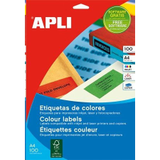 APLI 105x37 mm etikett, zöld 1600 darab (LCA12979) etikett