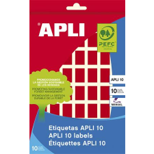APLI 12-18mm Kézzel írható etikett 448 etikett/csomag - Piros etikett