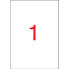 APLI 1 pályás etikett, 210 x 297 mm, 500 etikett/csomag etikett