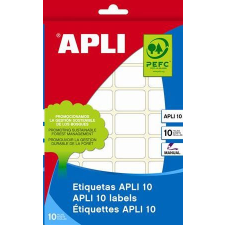 APLI 20x50 mm kézzel írható etikett, kerekített sarkú 150 darab (LCA1642) etikett