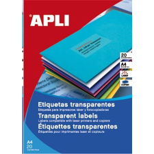 APLI 210x297 mm etikett, poliészter, időjárásálló, matt, attetsző 20 darab (LCA1225) (LCA1225) információs címke