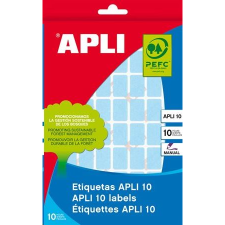 APLI 25x40 mm kézzel írható etikett, kerekített sarkú, kék 128 darab (LCA2755) (LCA2755) információs címke