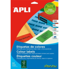APLI 3 pályás színes etikett 70 x 37 mm sárga 2400 etikett/csomag etikett