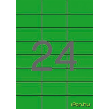 APLI 3 pályás színes etikett 70 x 37 mm zöld 480 etikett/csomag etikett