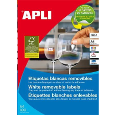 APLI 48.5x25.4 mm univerzális etikett, eltávolítható 4400 darab (LCA03054) etikett