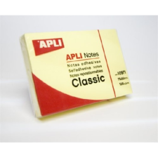 APLI 50x75 mm 100 lapos sárga öntapadó jegyzettömb jegyzettömb