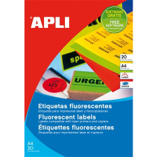 APLI 60 mm kör Etikett Neon zöld 240 etikett/csomag (02869) etikett