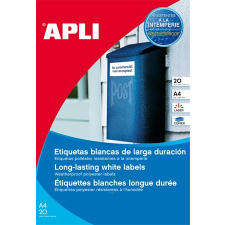 APLI 64,6x33,8mm poliészter Etikett időjárásálló 480 etikett/csomag etikett