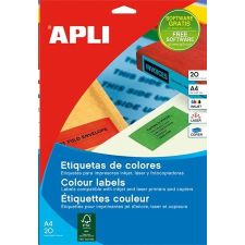 APLI 70x37 mm etikett, zöld 480 darab (LCA1594) etikett