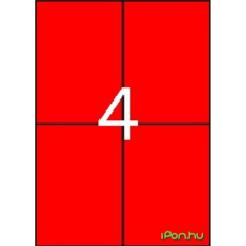 APLI Etikett 105x148 mm színes piros 80 etikett/csomag etikett