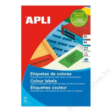 APLI Etikett, 105x37 mm, színes, APLI, piros, 320 etikett/csomag (LCA1597) etikett