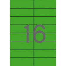 APLI Etikett, 105x37 mm, színes, APLI, zöld 1600 etikett/csomag etikett