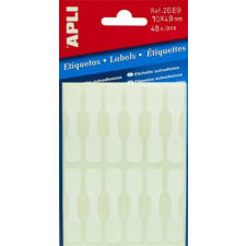 APLI Etikett, 10x49 mm, kézzel írható, ékszerekhez, APLI, 48 etikett/csomag etikett
